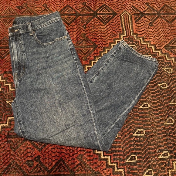 Uniqlo Denim - Uniqlo Relaxed Fit Tapered Dark Wash Jeans